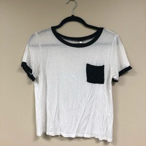 Black and White Basic Tee